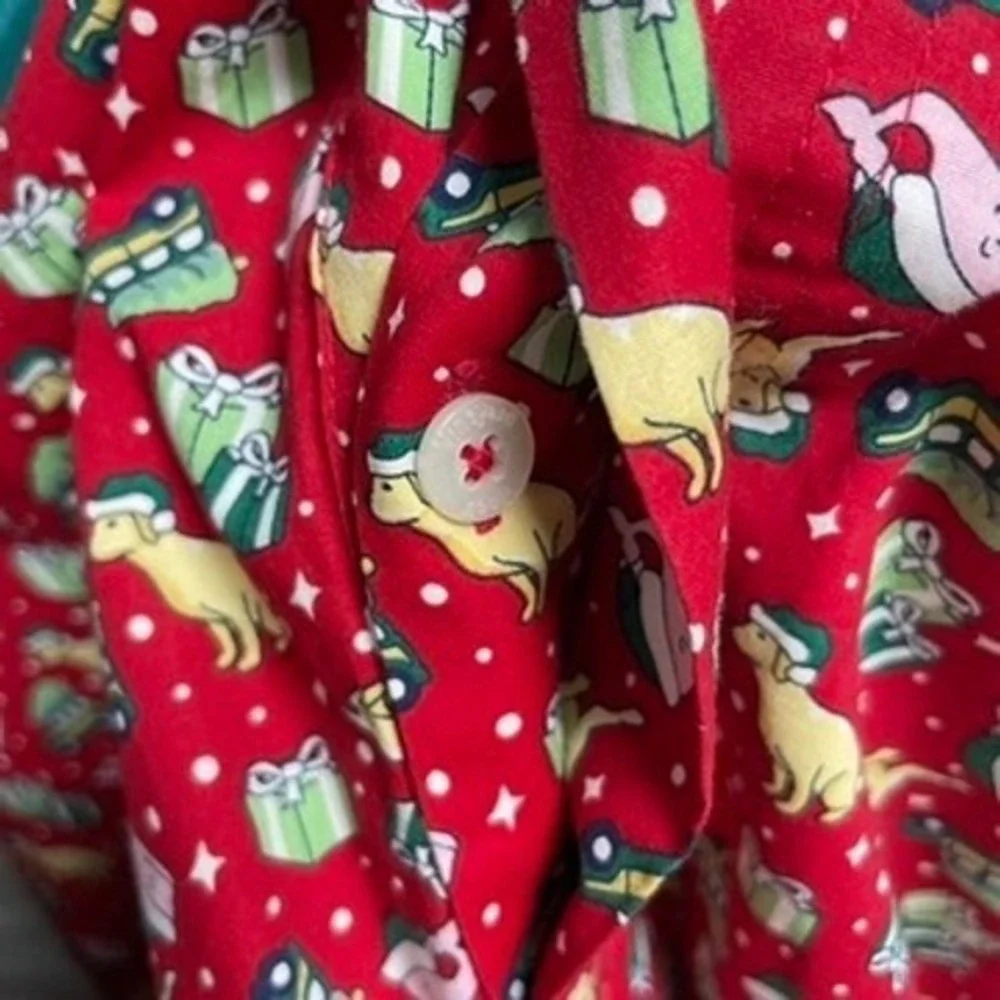 Vineyard Vines Pajama Pants Mens XL Red Christmas Holiday Dogs‎ Woodie Festive